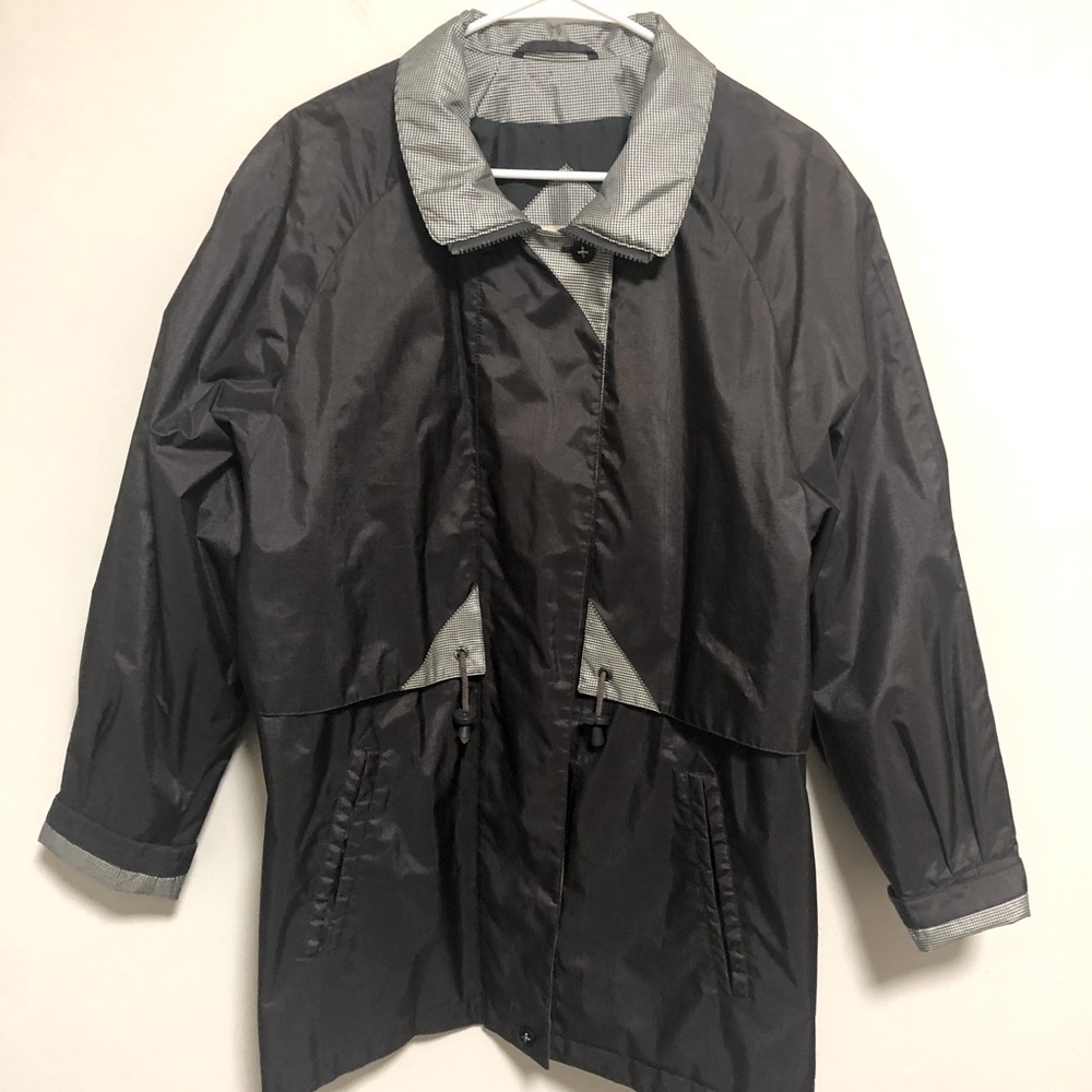 *vintage 90s* Fleet Street windbreaker/rain gear, grey, size S